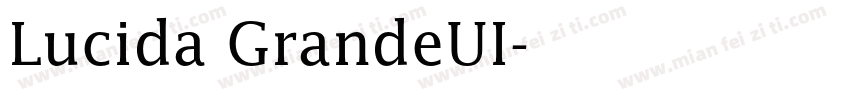 Lucida GrandeUI字体转换